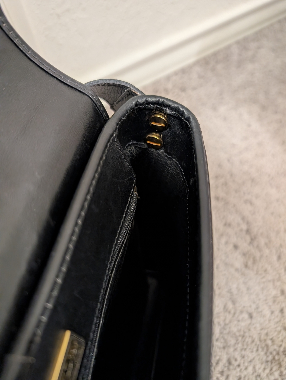 Authentic Christian Dior Black Woven Leather Shoulder/Crossbody Bag - Picture 13 of 16